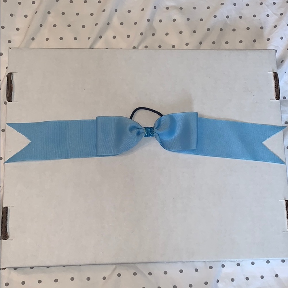Light Blue Cheerleading Bow